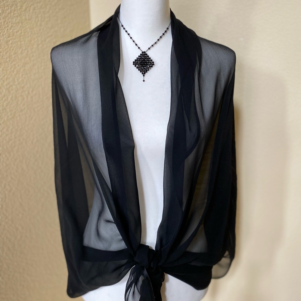 Nordstrom Semi-Sheer Chiffon Wrap